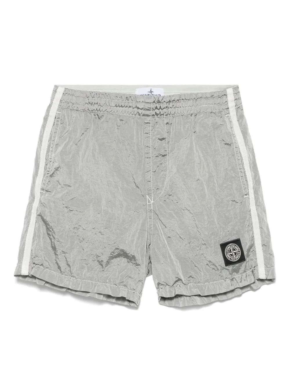 

Плавки-шорты с логотипом Compass Stone Island Junior, серый