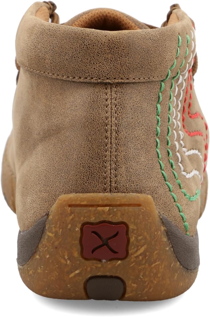 Мужские мокасины Twisted X Chukka Driving Moc, Bomber & Mexican Heritage Stitching — фото 3