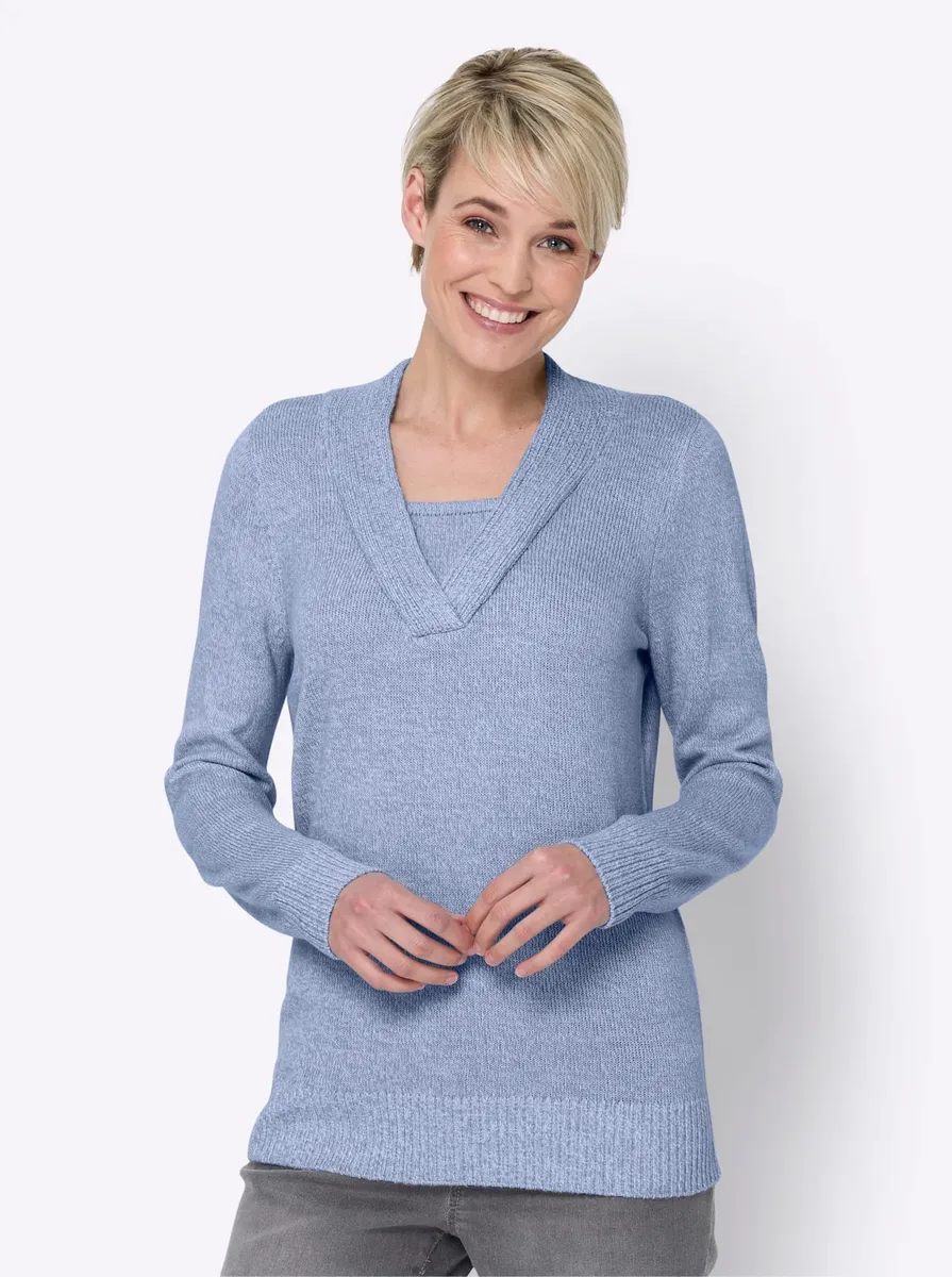 

Свитер 2-в-1 Classic Basics "Свитер", цвет Bleu-Meliert