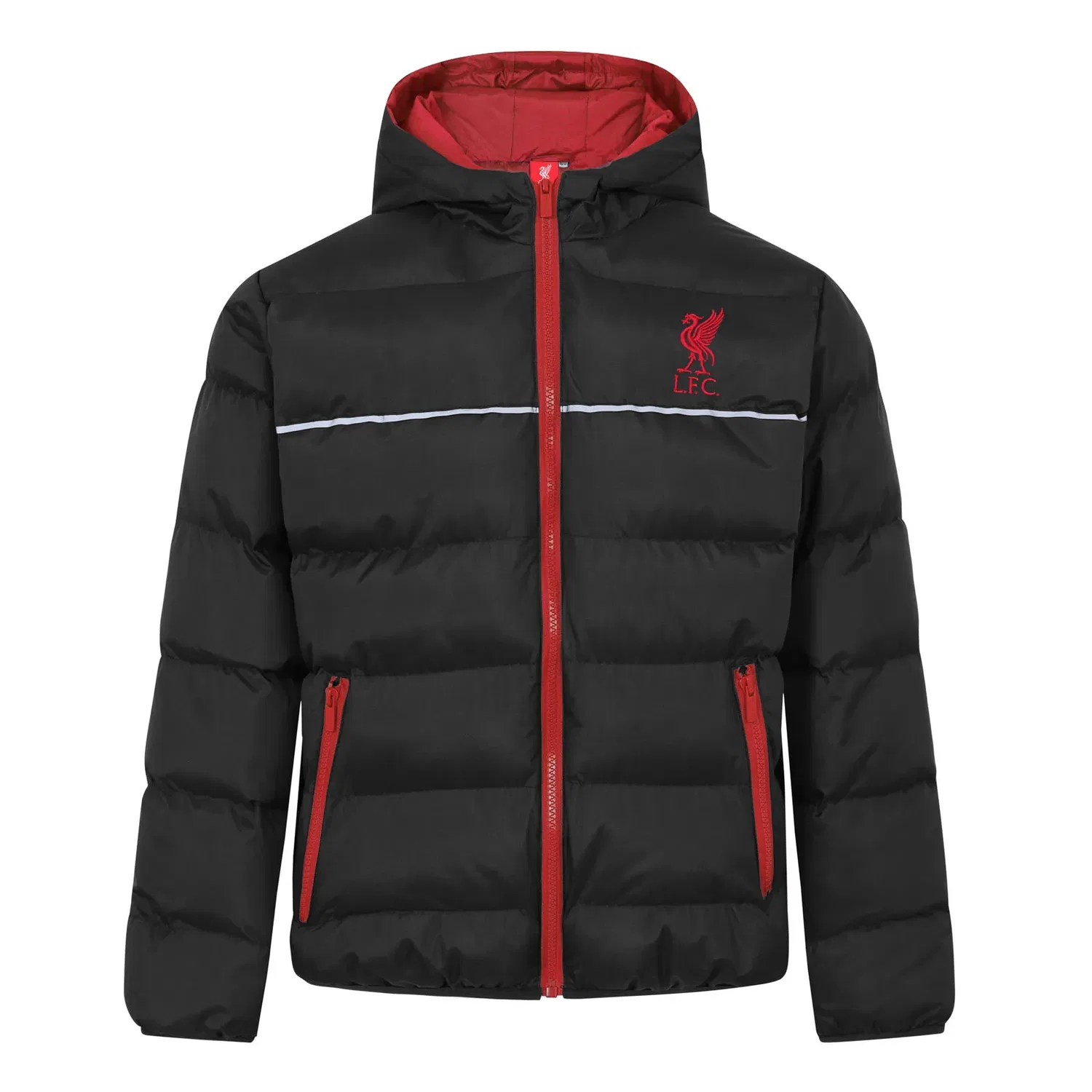 Детская куртка стеганая Liverpool FC, черный