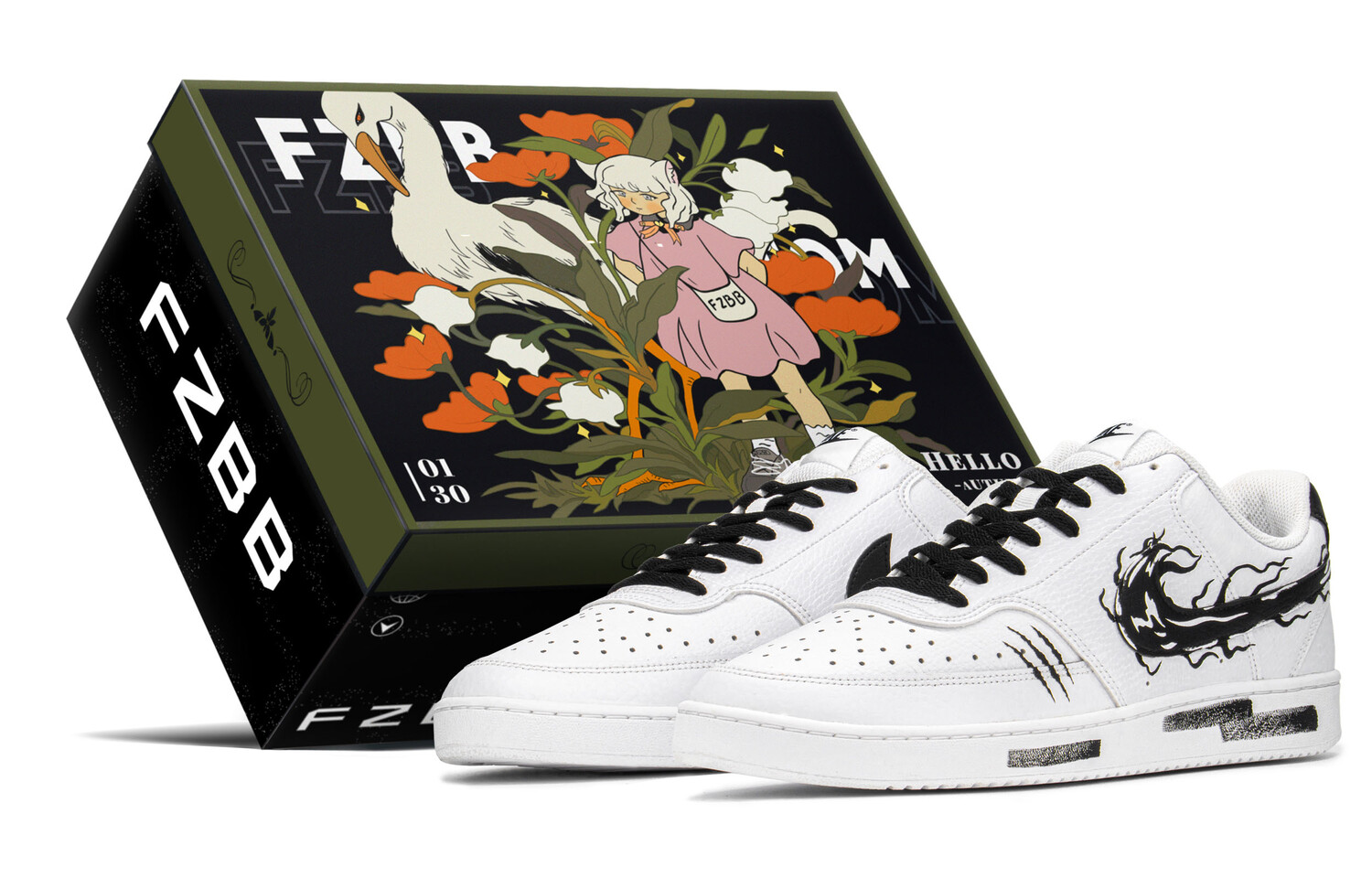 

Кроссовки Nike Court Vision 1, черный/белый