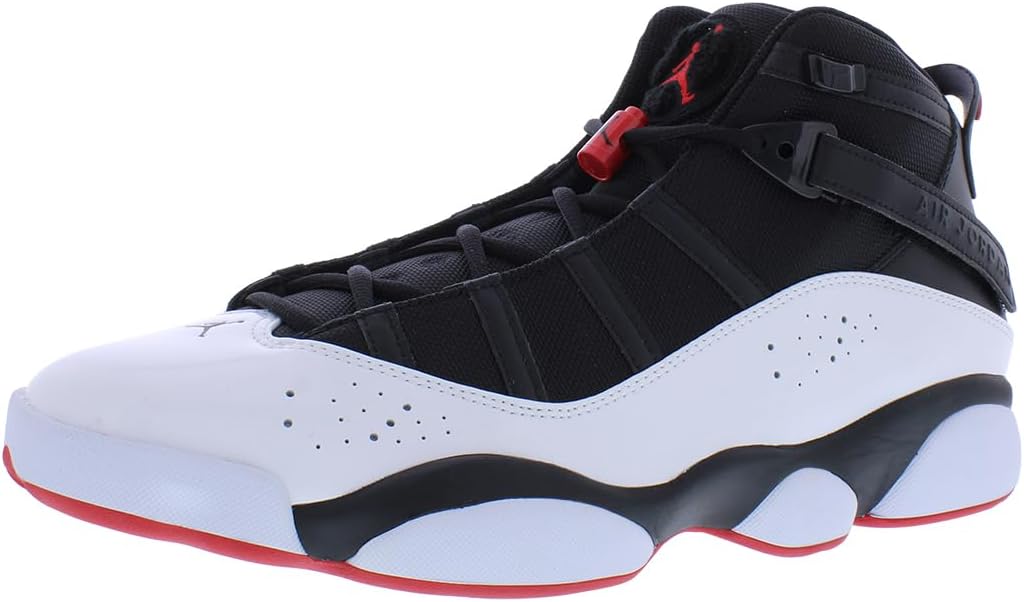 

Кроссовки Nike Air Jordan 6 Rings 322992 064, мужские, черные, Black/White/Gym Red