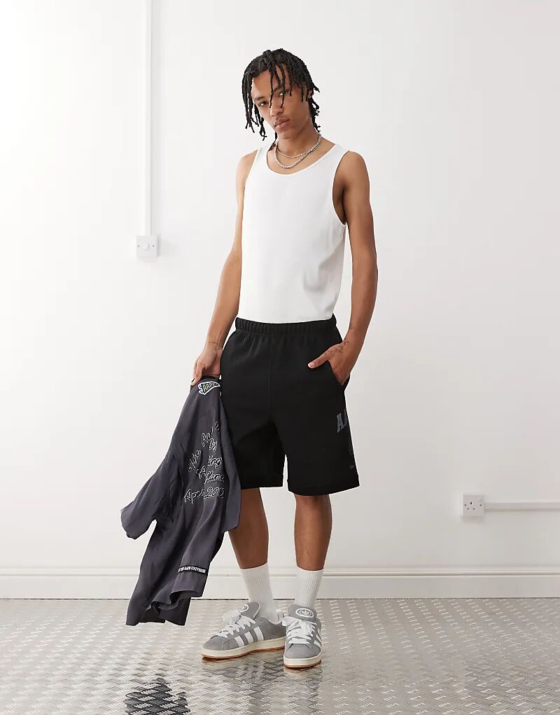 

Шорты с логотипом Aape by A Bathing Ape, черный цвет