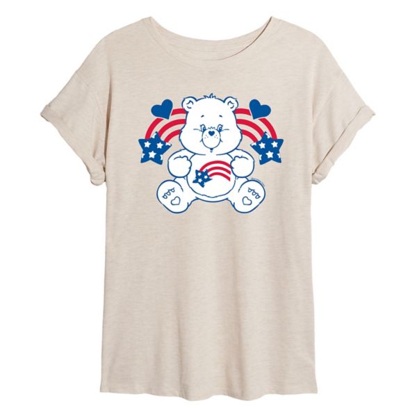 

Детская футболка оверсайз Care Bears America Stars & Stripes Licensed Character, бежевый