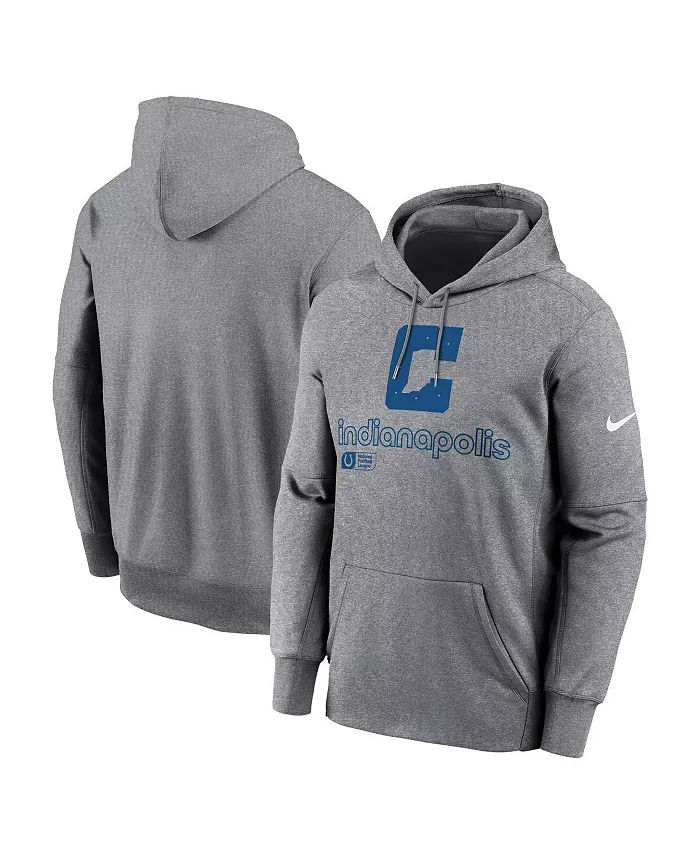 

Мужская серая толстовка с капюшоном Indianapolis Colts Performance Pullover Hoodie Nike