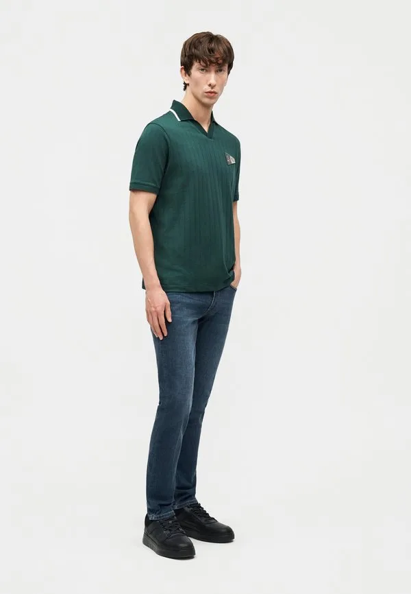 Брюки с карманами, узкие джинсы Emporio Armani, Medium Blue Denim — фото 2