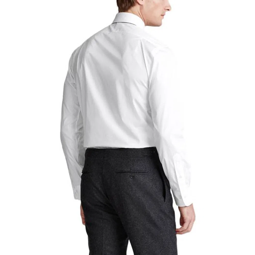 Рубашка Polo Ralph Lauren Slim Fit белая — фото 2