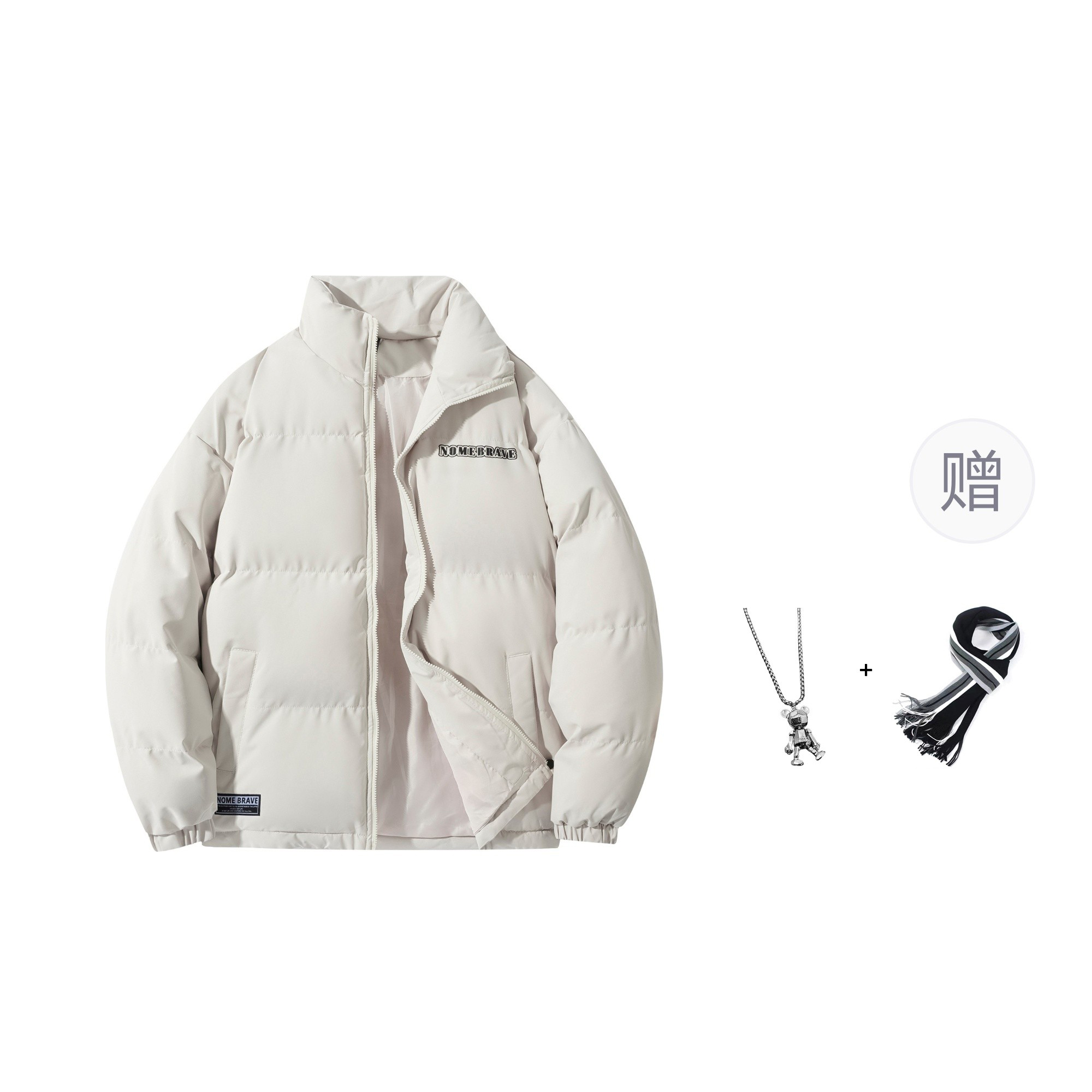

NOME Пуховик Unisex, Apricot (Comes with Scarf+Necklace)