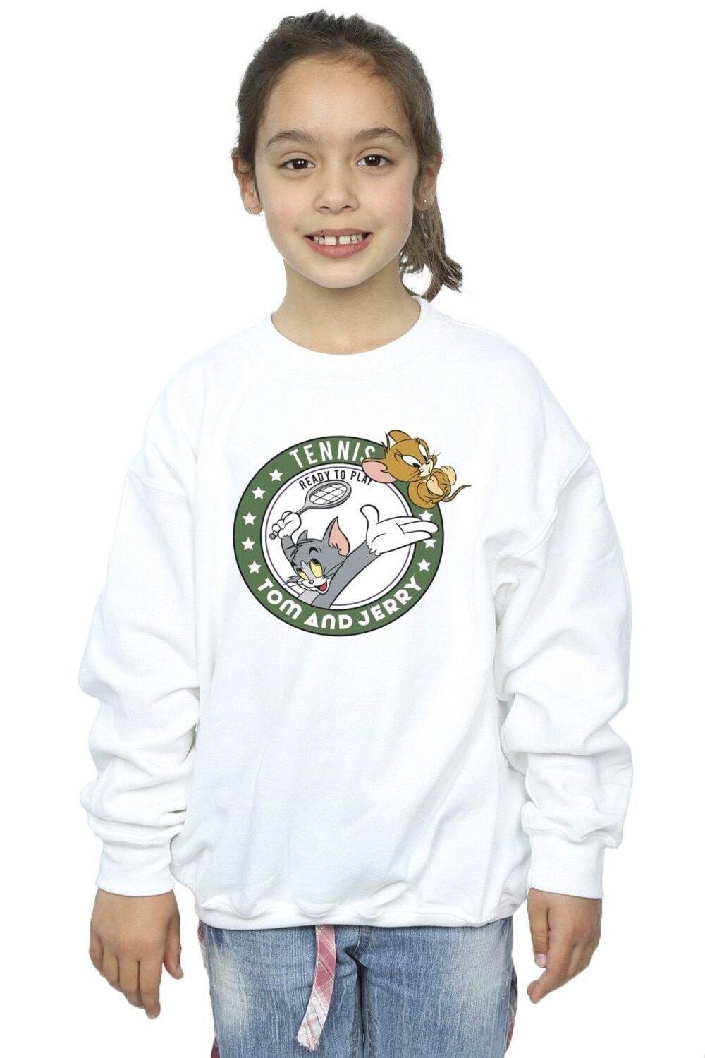 

Толстовка Tennis Ready To Play Tom & Jerry, белый