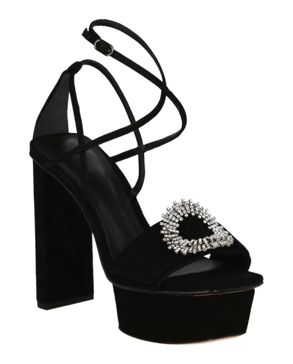 Сандалии Madelina на платформе со столбиками Alexandre Birman, черный