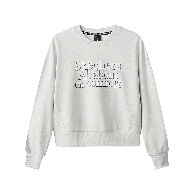 

Футболка Sports Life Collection женская светло-серый меланж Skechers, Light Heather Gray-0248