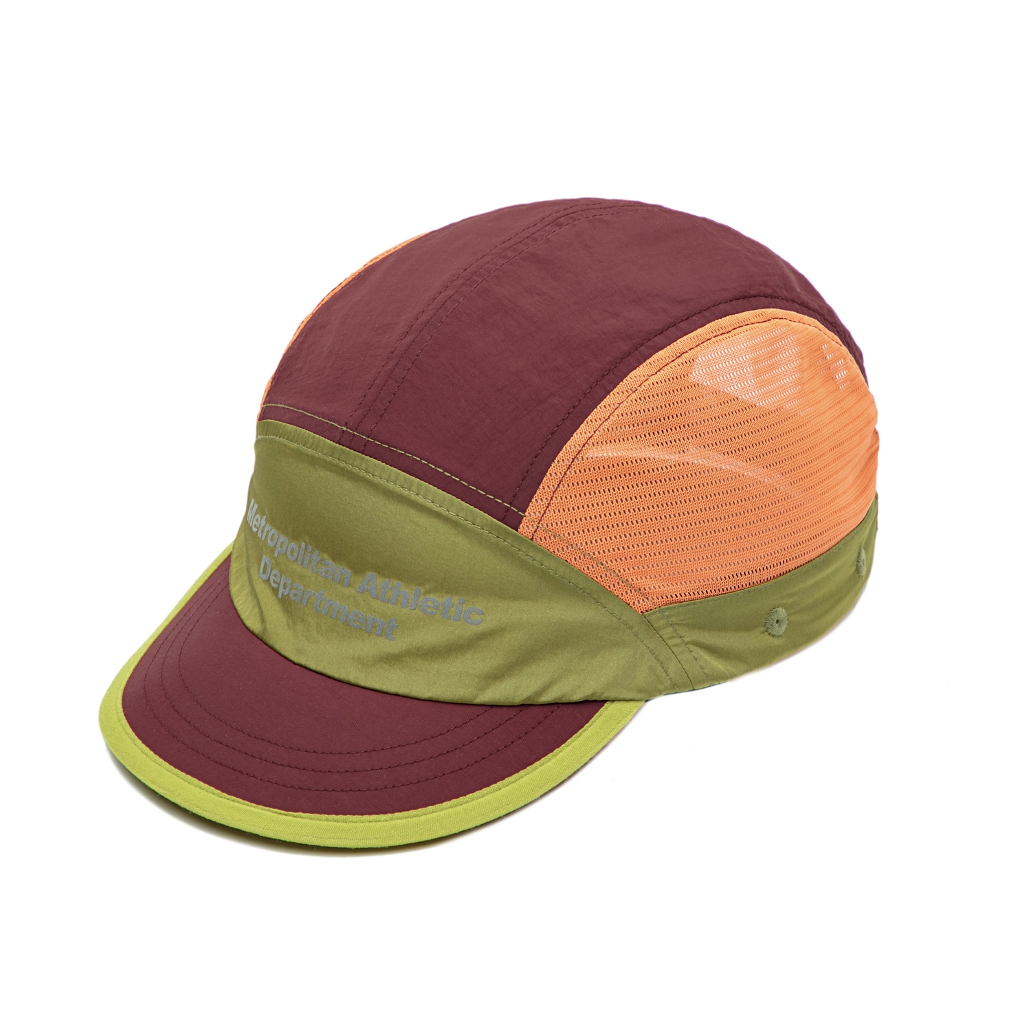 

The MAD HATcher Бейсболка из полиэстера унисекс, Burgundy/Olive Green