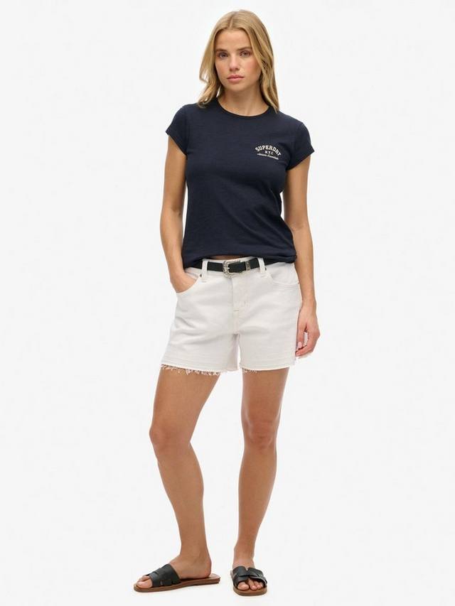 Футболка Athletic Essential Slub из чистого органического хлопка Superdry, Eclipse Navy — фото 3