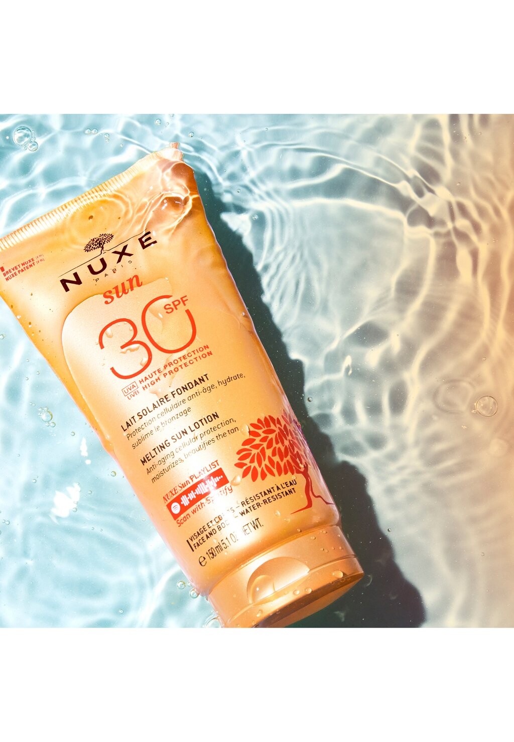 Защита от солнца MELTING SUN LOTION HIGH PROTECTION SPF30 FACE AND BODY NUXE — фото 4