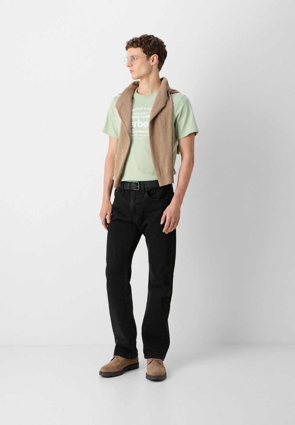 

Футболка с принтом Brairton Graphic Barbour, зеленый