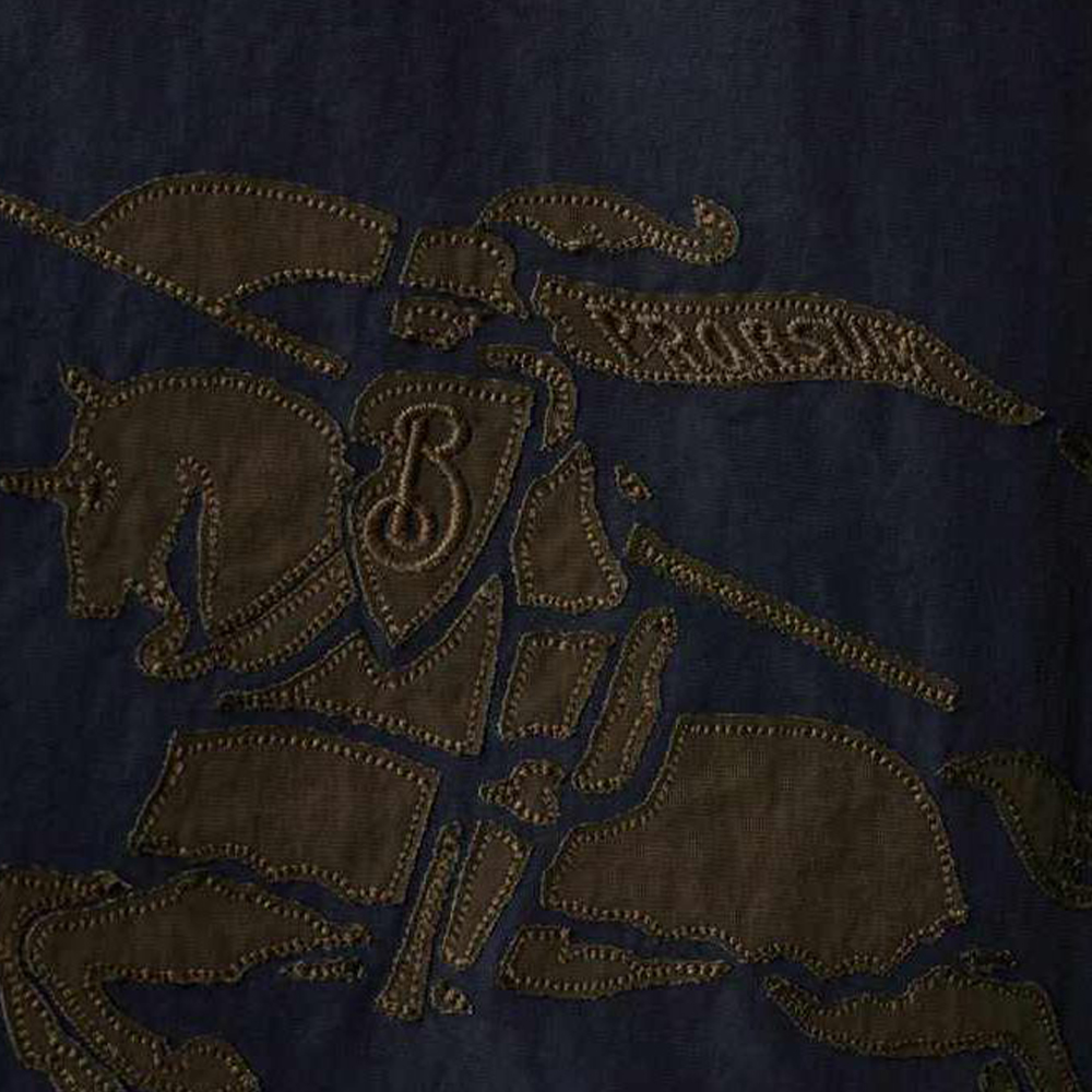 Худи Burberry Детализированная с молнией, Indigo — фото 4
