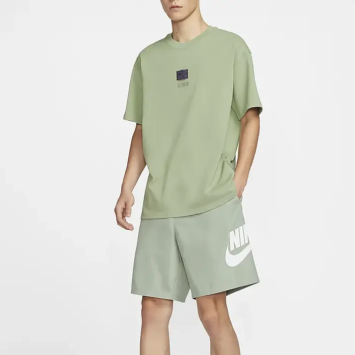 Клубные повседневные шорты мужские Horizon Green/White Nike, зеленый — фото 2