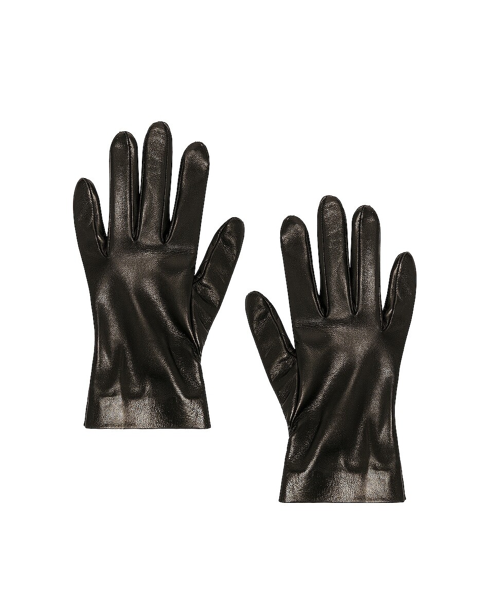 

Перчатки Saint Laurent Leather, черный