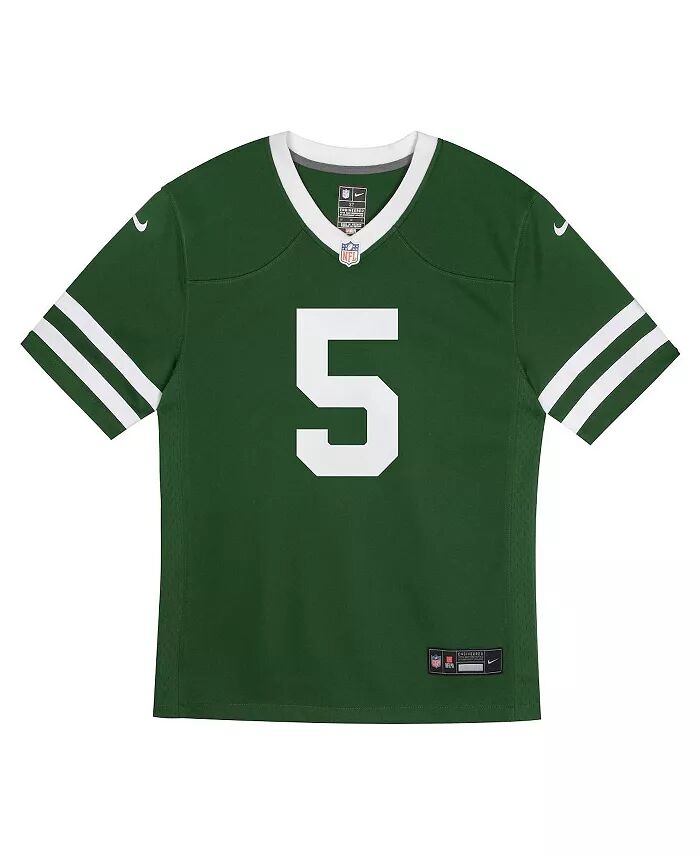 Малыш Гарретт Уилсон Legacy Green New York Jets Игровая майка Nike — фото 2