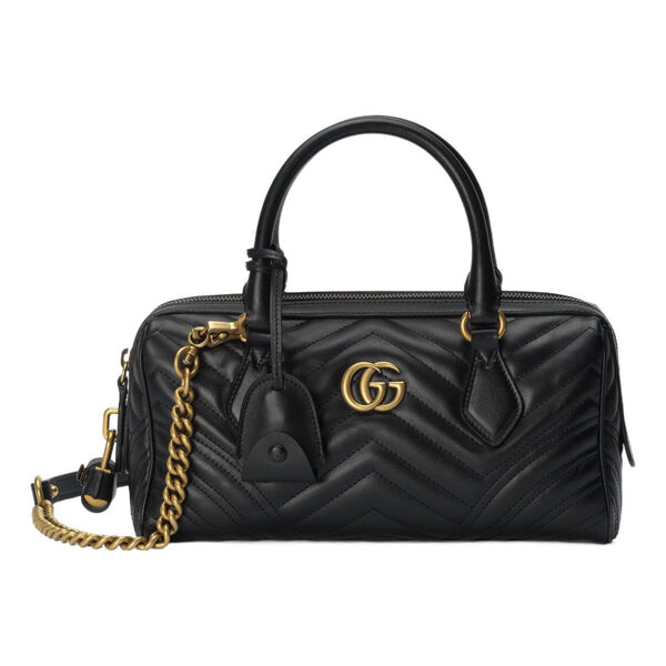 

Сумка gg marmont small top handle bag 'black' Gucci, черный