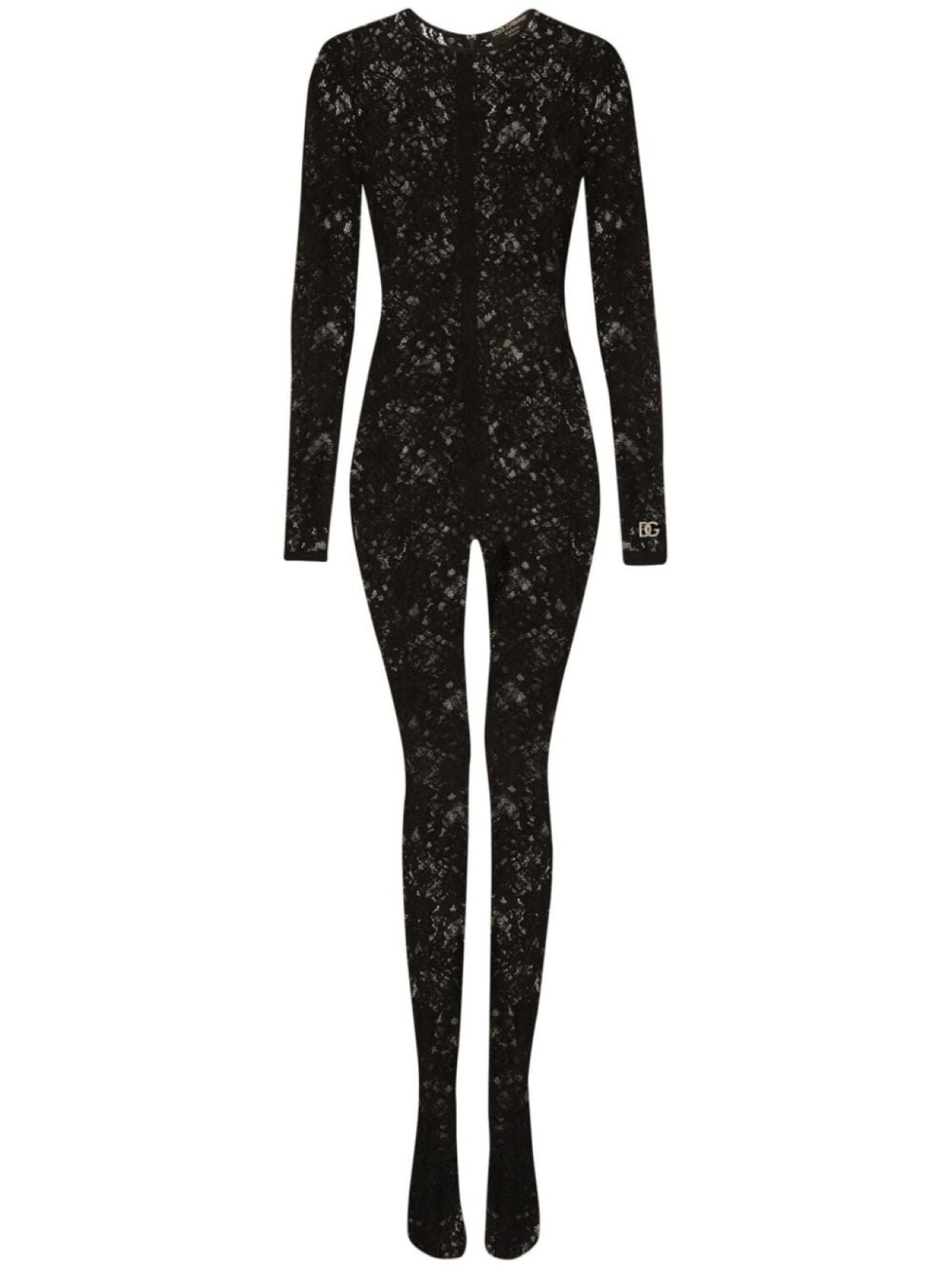 

Dolce & Gabbana кружевной комбинезон, черный