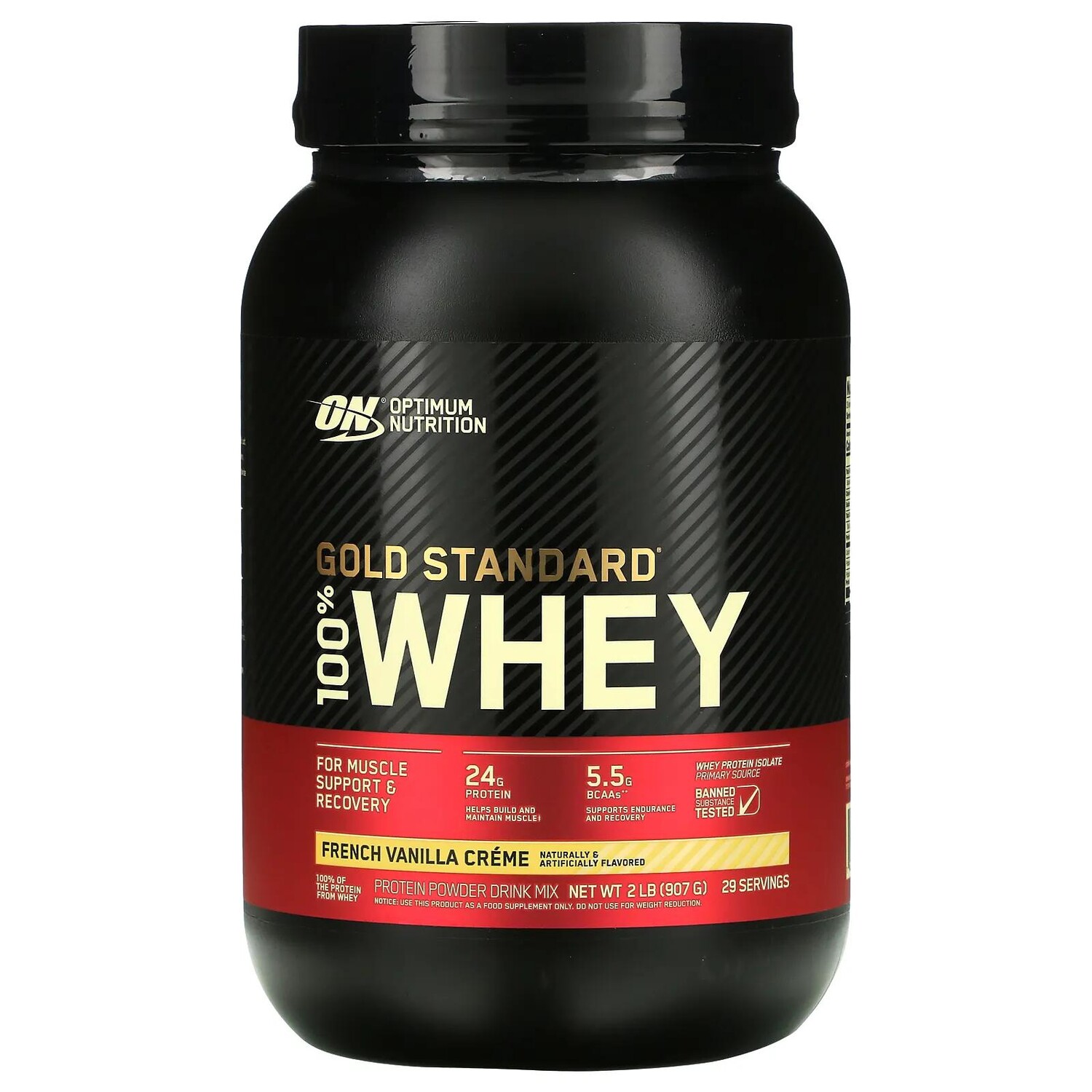 

Optimum Nutrition Gold Standard 100% Whey French Vanilla Crème 2 lbs (909 g)