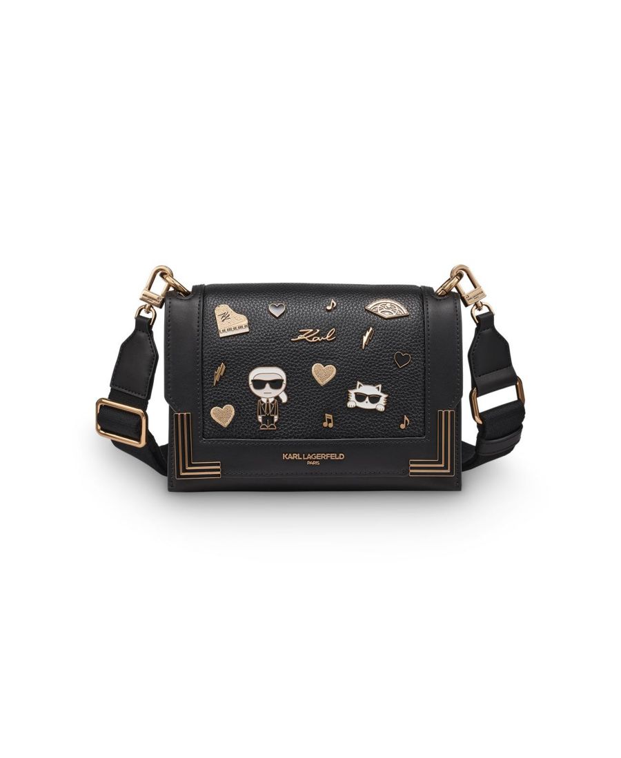 

Маленькая сумка через плечо Camille KARL LAGERFELD PARIS, Black/gold