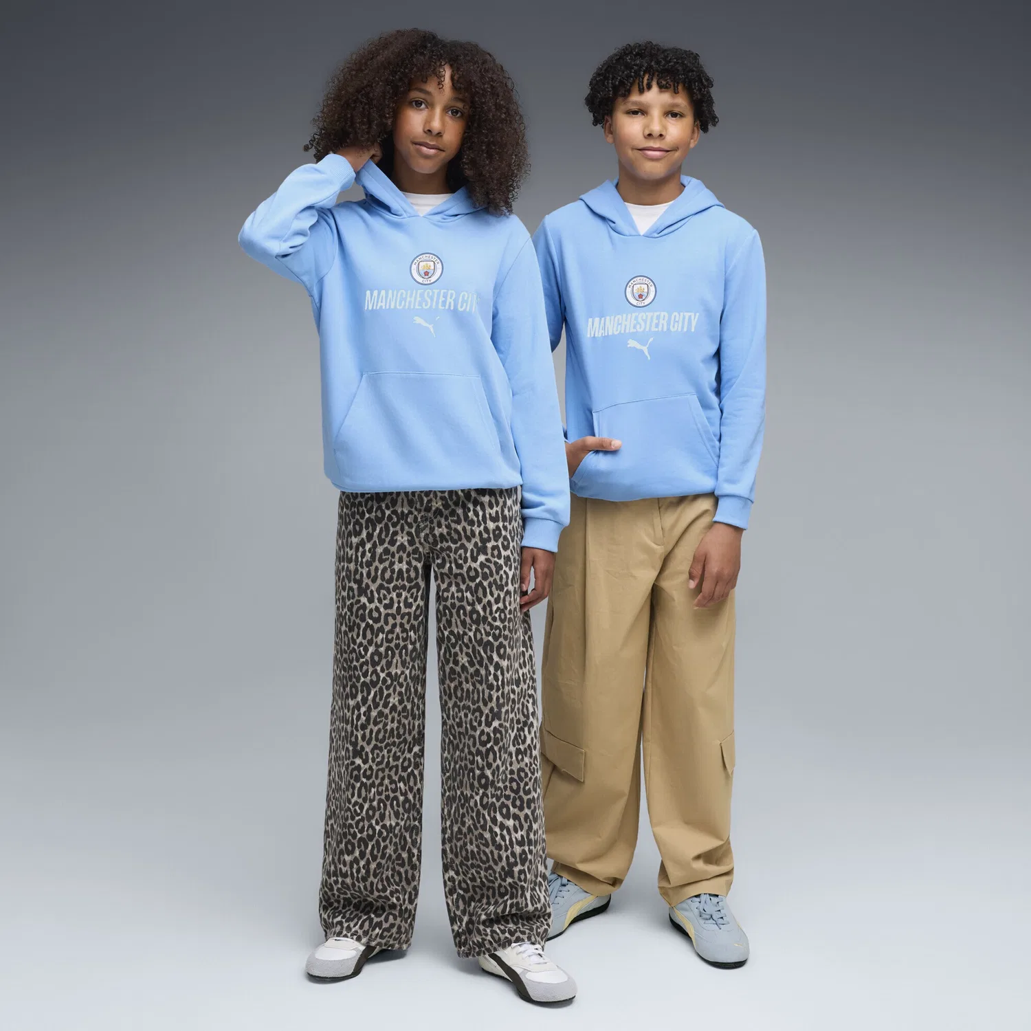 Спортивная толстовка Puma Manchester City FtblCulture светло-голубого цвета — фото 4