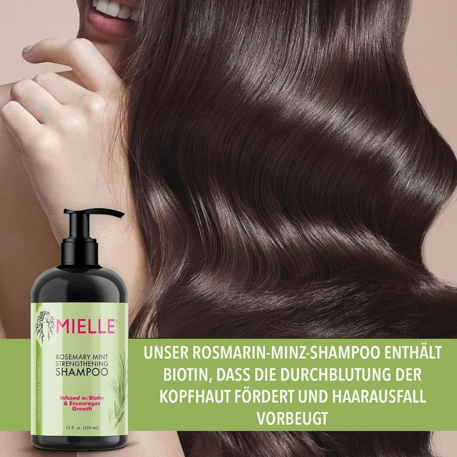 Укрепляющий шампунь с розмарином и мятой от P-Beauty, 3 x 355 мл P-Beauty Cosmetic Accessories, 3 X 355 Ml — фото 4