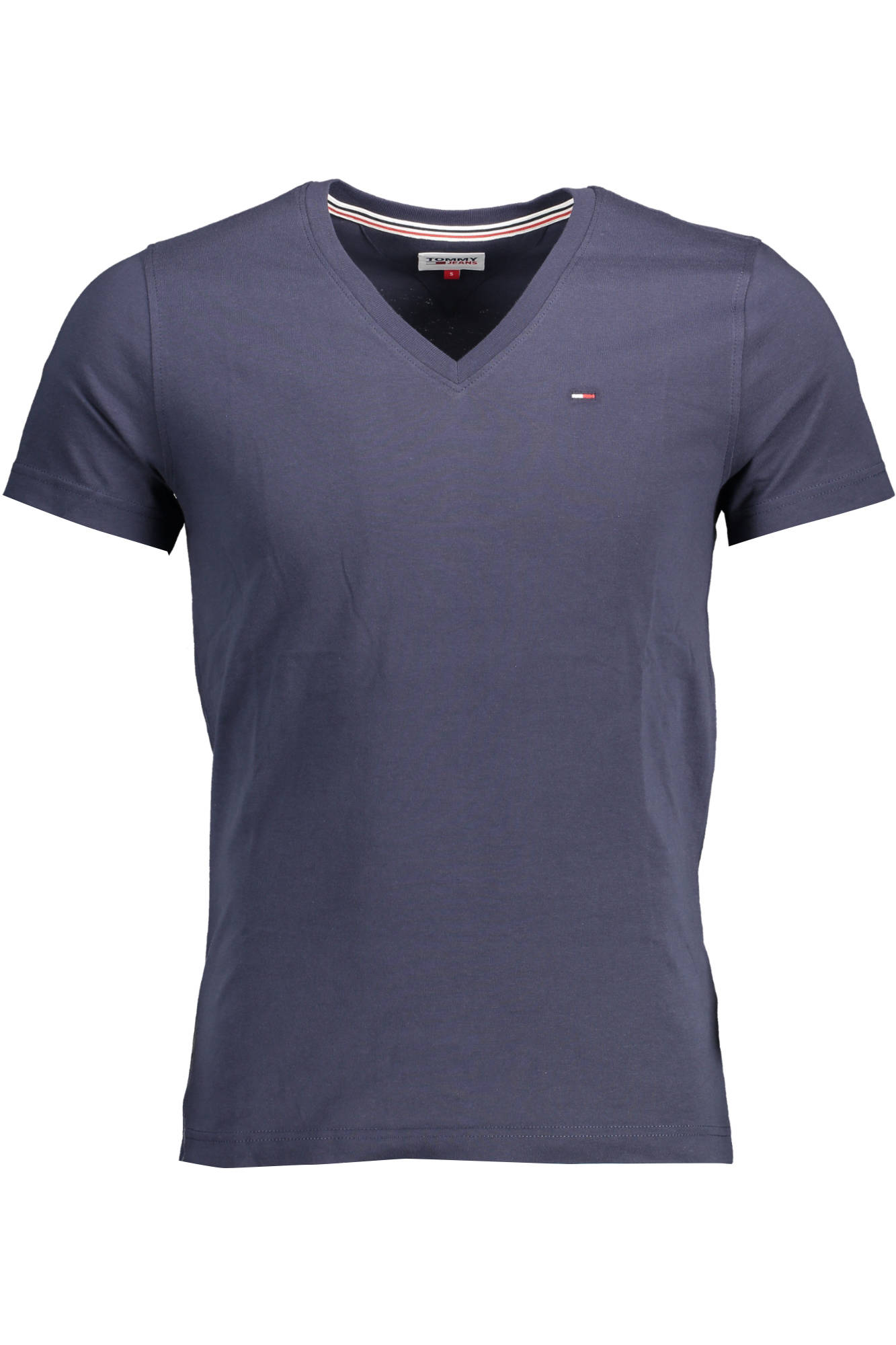 

Футболка мужская Tommy Hilfiger хлопковая с V-вырезом и логотипом, синий