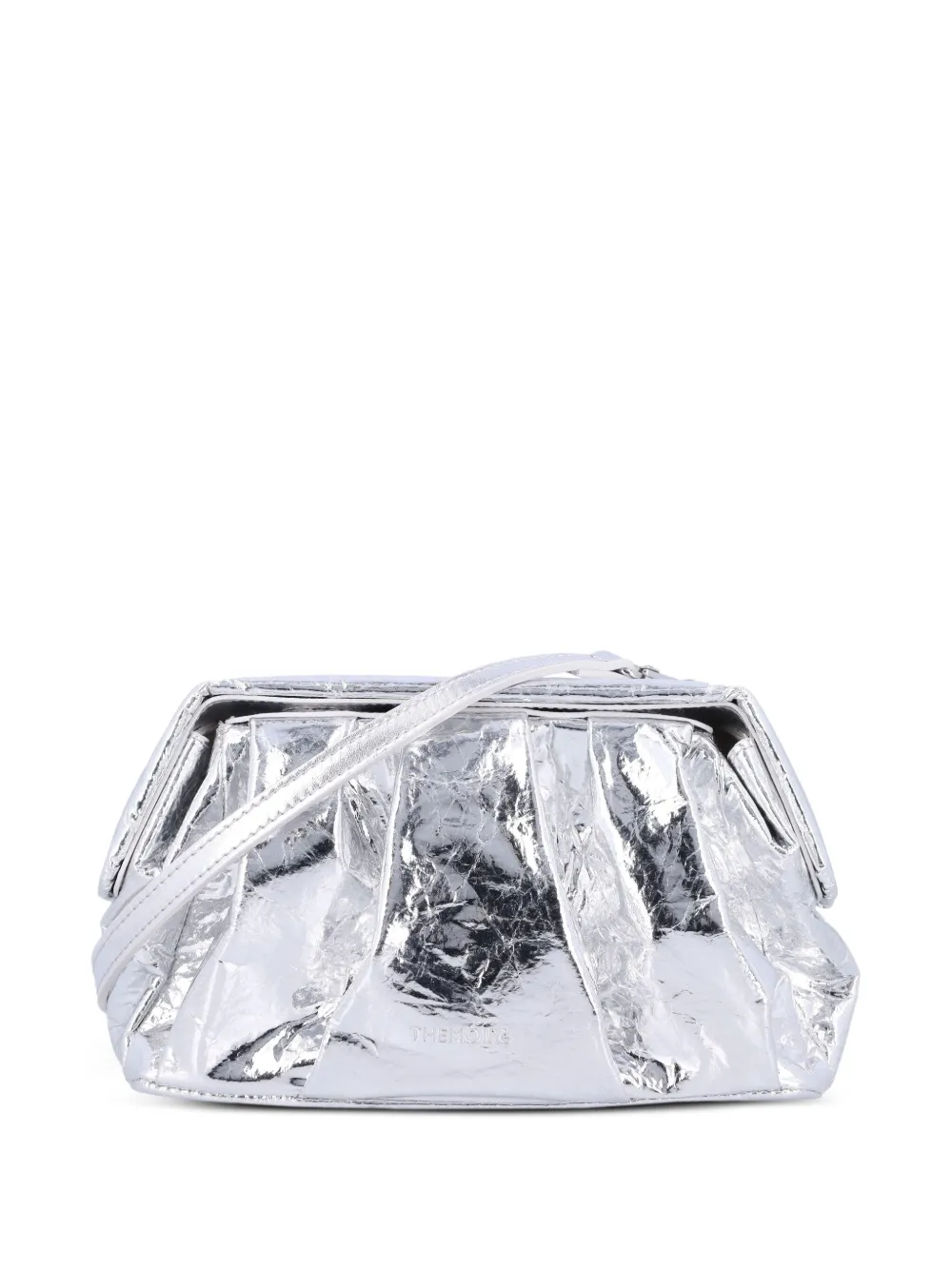

Плиссированный клатч Afrodite с эффектом металлик Themoirè, серебристый