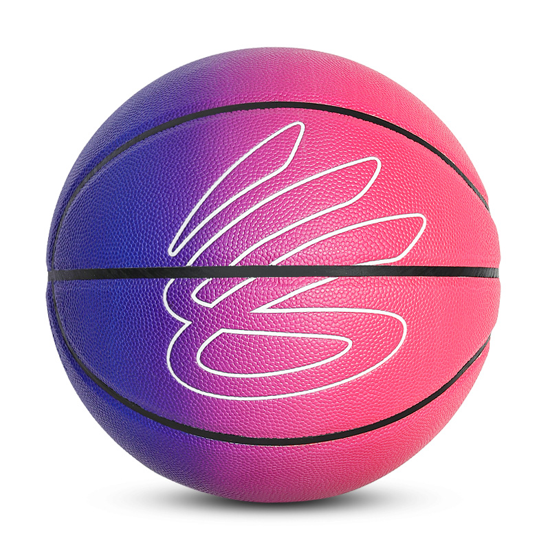 

Under Armour Баскетбольный мяч Curry Gradient Collection PU градиентный фиолетово-розовый размер 7 тренировочный unisex