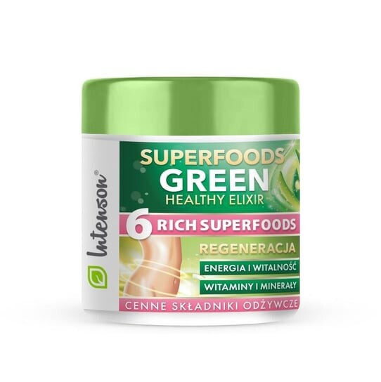 

Intenson, Superfoods БАД зеленый здоровый эликсир стимулирующий коктейль 150 г