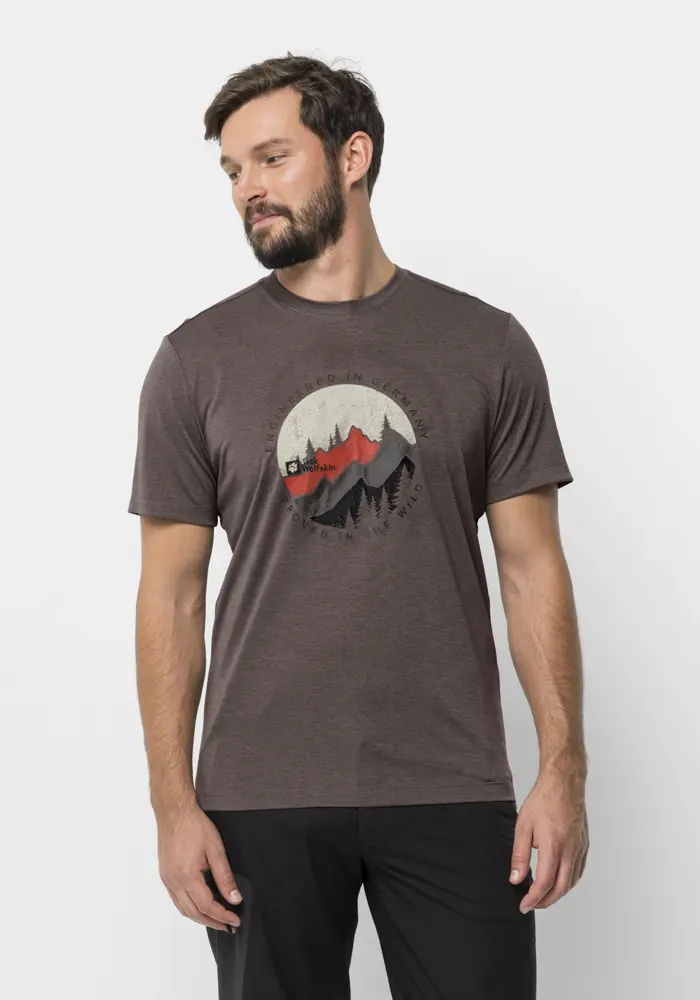 

Футболка Jack Wolfskin "HIKING S/S T M", цвет Red-Earth