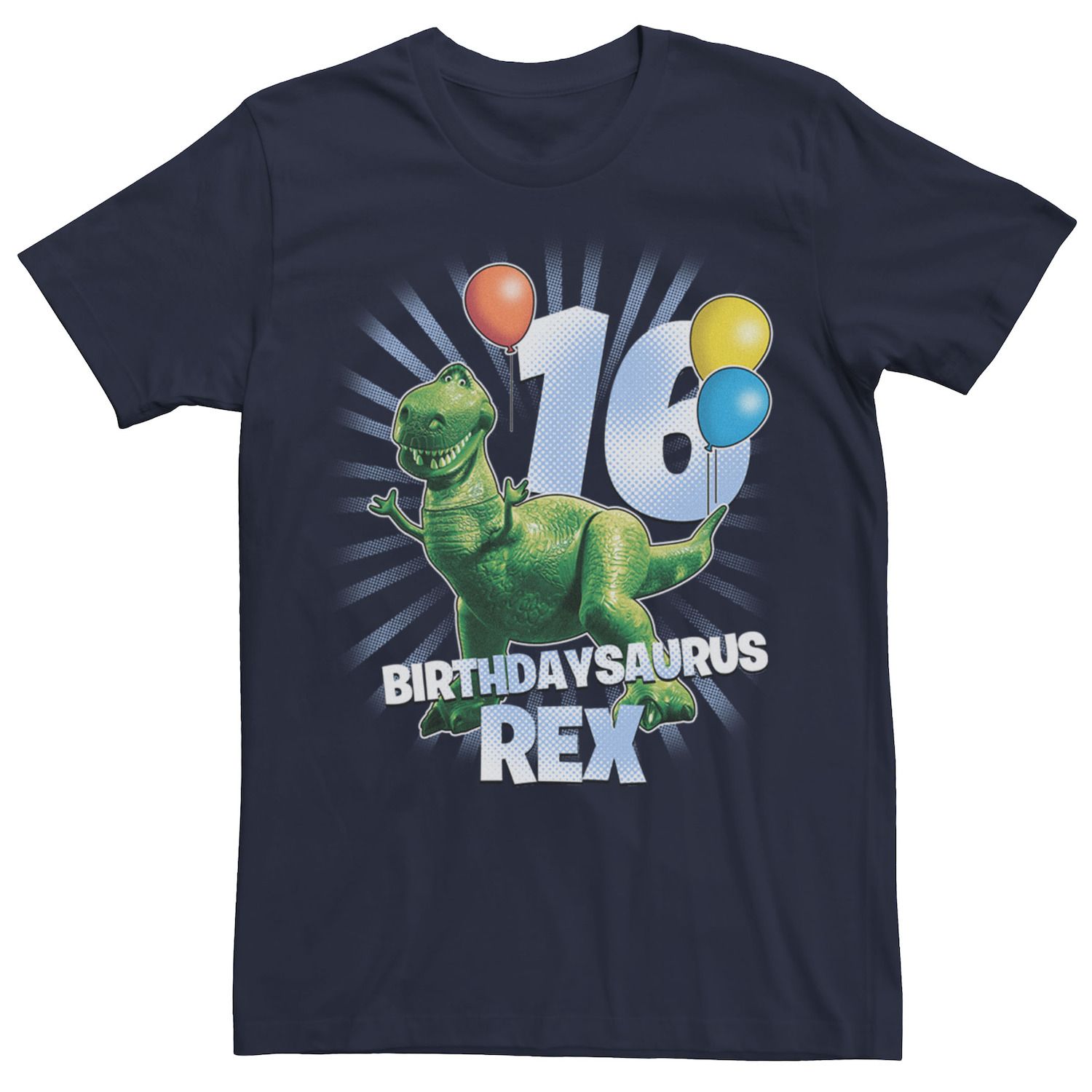 

Мужская футболка Disney/Pixar Toy Story Birthdaysaurus Rex на 16-летие Disney / Pixar