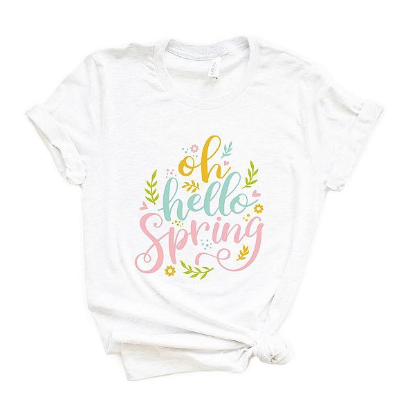 

Футболка с коротким рукавом Oh hello spring Simply Sage Market, White, Белый, Футболка с коротким рукавом Oh hello spring Simply Sage Market, White