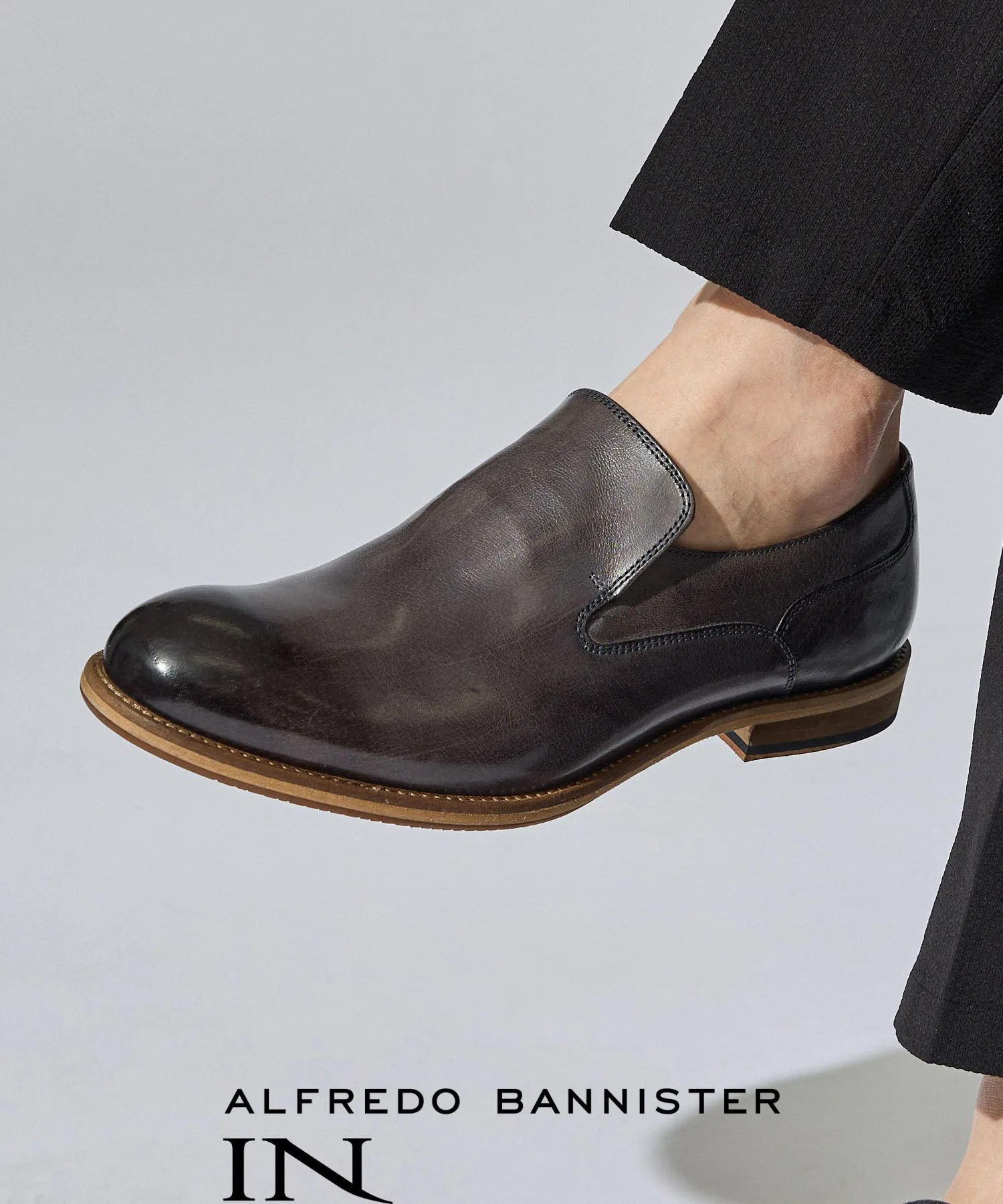 Мужские кожаные слипоны alfredoBANNISTER