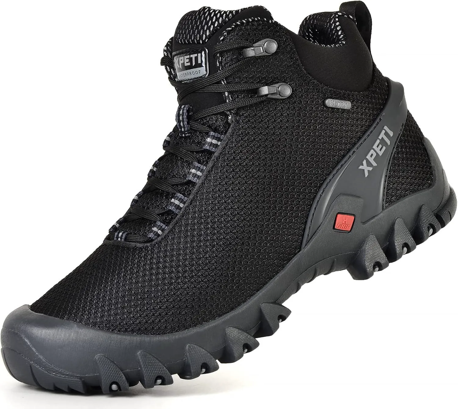 Мужские походные ботинки XPETI TERRA Mid, черный — фото 2