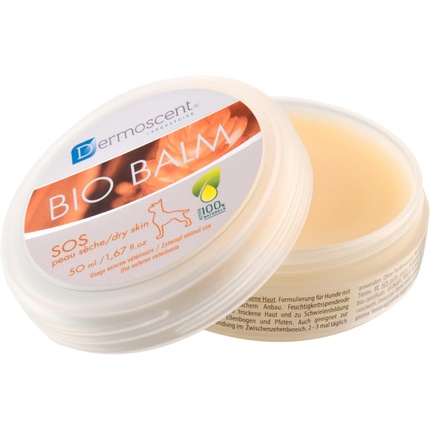

Bio Balm Dog Paw Balm Органический увлажняющий крем для подушечек лап, носа и локтей, зуд кожи у собак, успокаивает чувствительные лапы, 50 мл Dermoscent