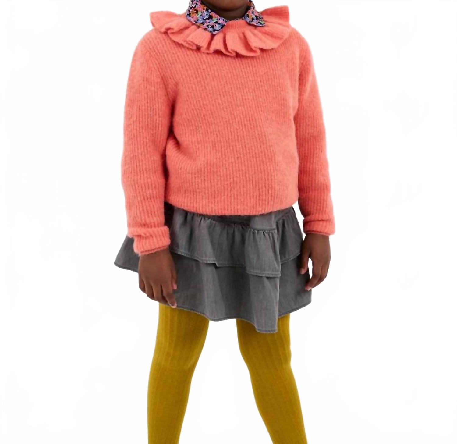 

Юбка Poet с рюшами в сером оттенке "выстиранный серый" Repose AMS