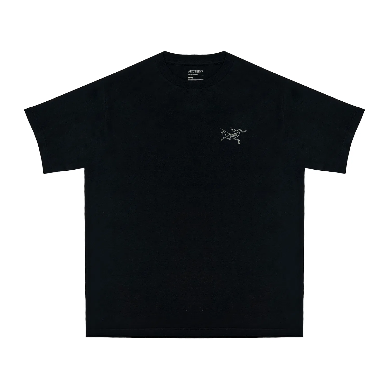 Футболка прямая тонкая с круглым вырезом Arcteryx черная — фото 4