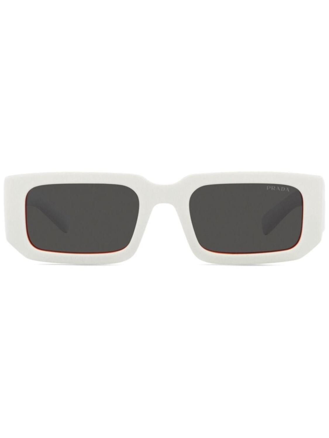 

Солнцезащитные очки в прямоугольной оправе Prada Eyewear, белый