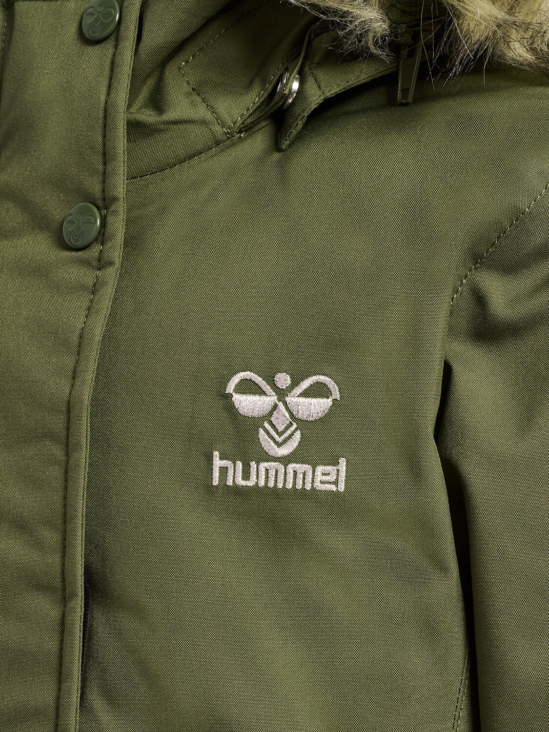 Куртка Hummel Mantel Hmlalma Tex Coat, цвет OLIVE NIGHT — фото 3