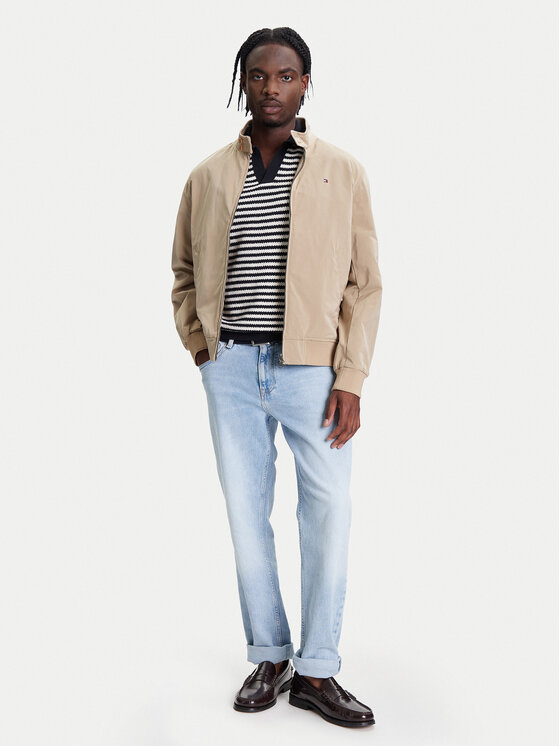 Куртка-Бомбер стандартный крой Harrington MW0MW39637 Tommy Hilfiger, бежевый — фото 2
