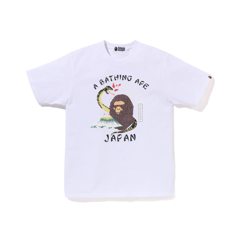 Футболка Bape Japanese Culture A BATHING APE, Тёмно-синяя NYX — фото 3