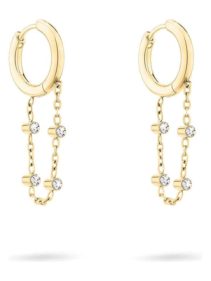 

Серьги-кольца со стеклянными камнями Tamaris