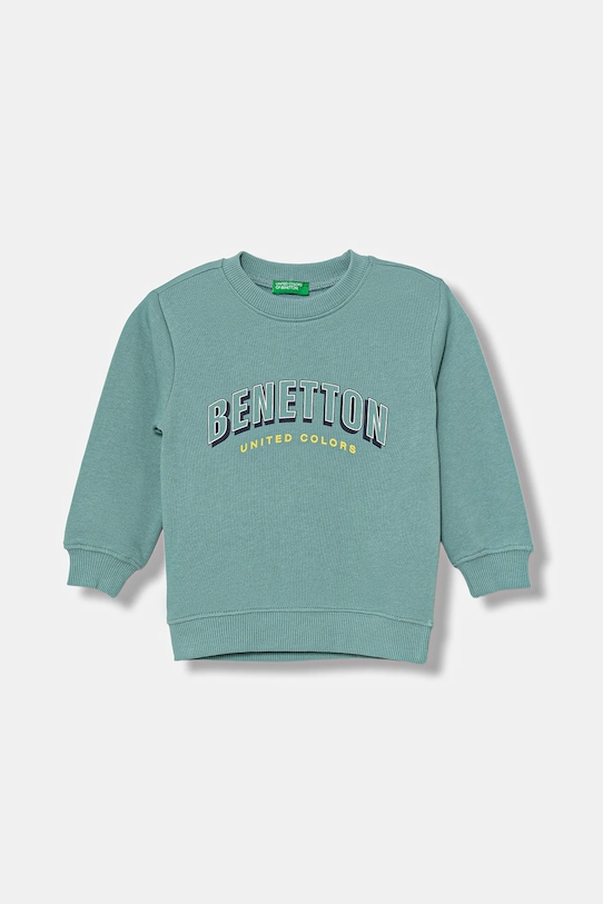 

Детская хлопковая толстовка United Colors Of Benetton, бирюзовый