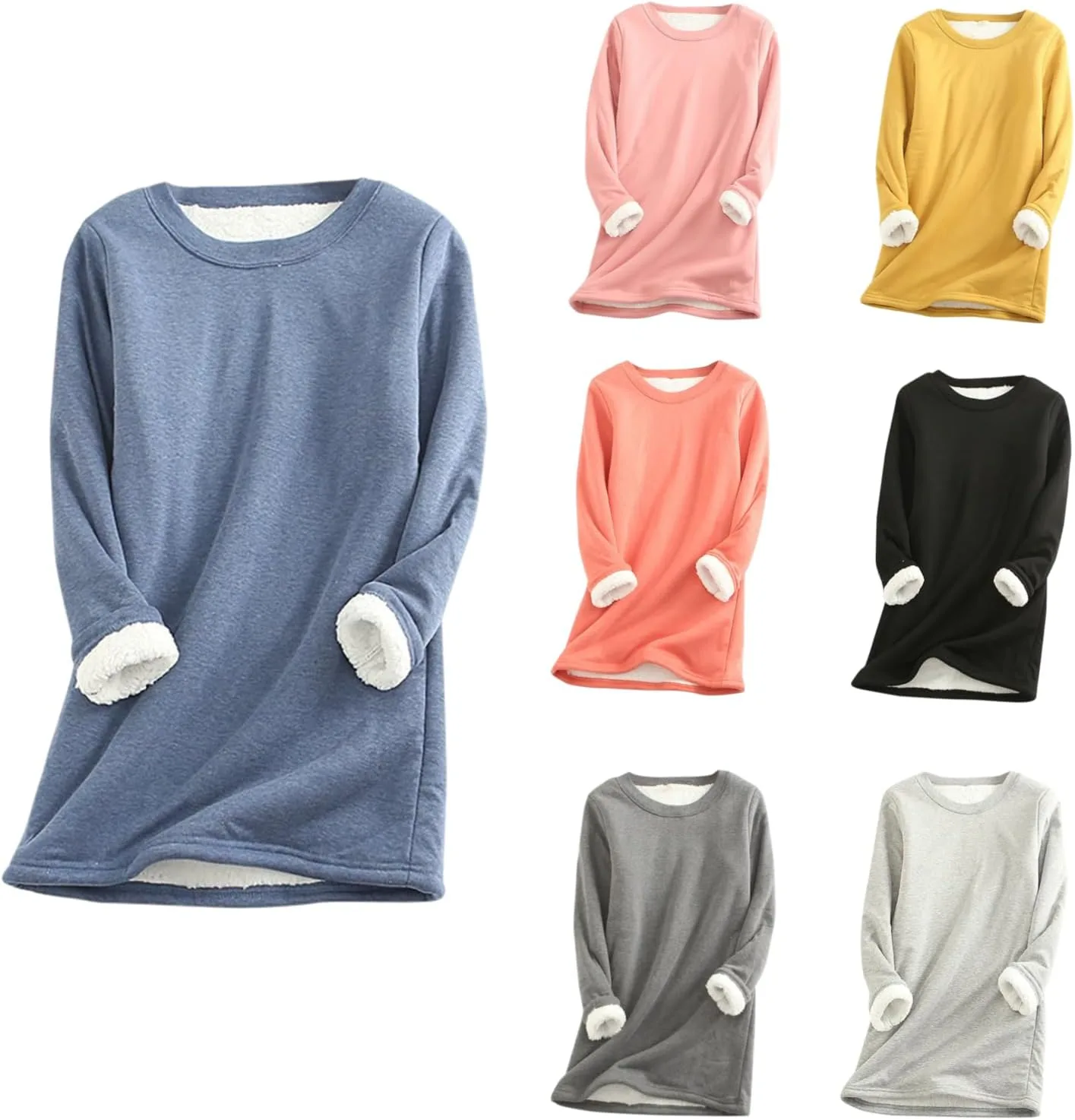 

bmkBWO Флисовая толстовка для женщин, оверсайз