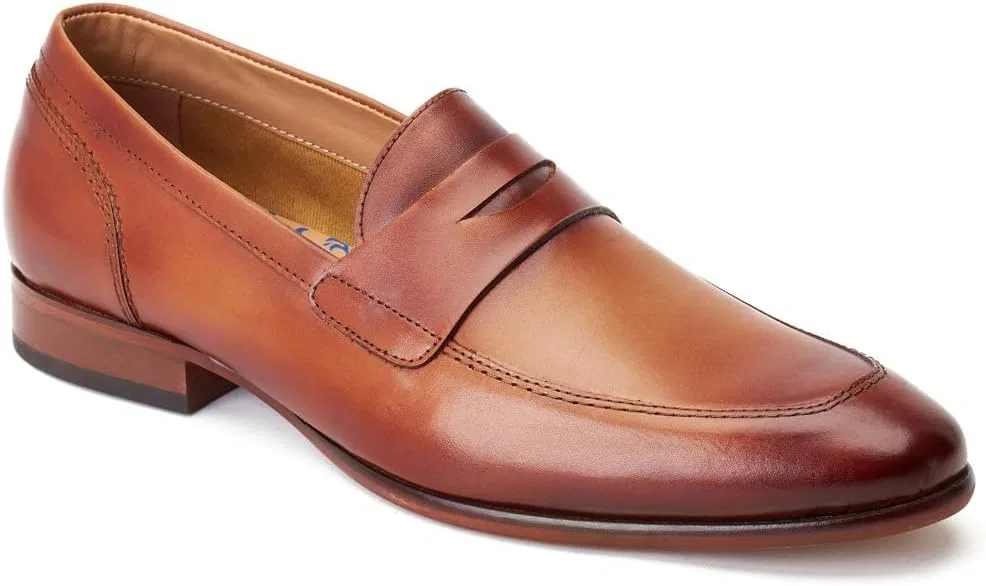 Мужские кожаные лоферы Base London Bruno Penny, Burnt Tan