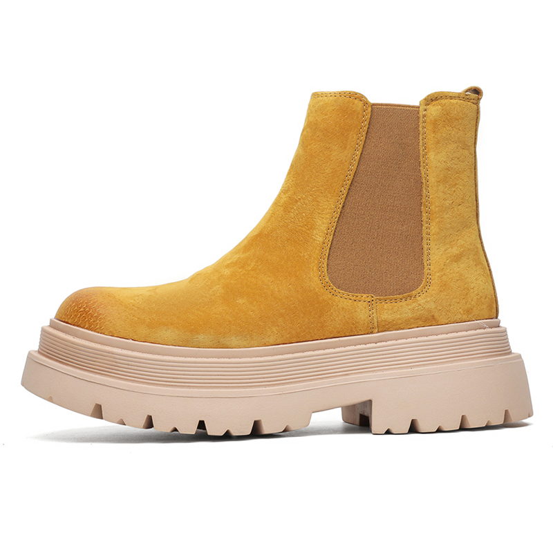 

WEISHIBANGWEI Желтые унисекс короткие челси, цвет Yellow